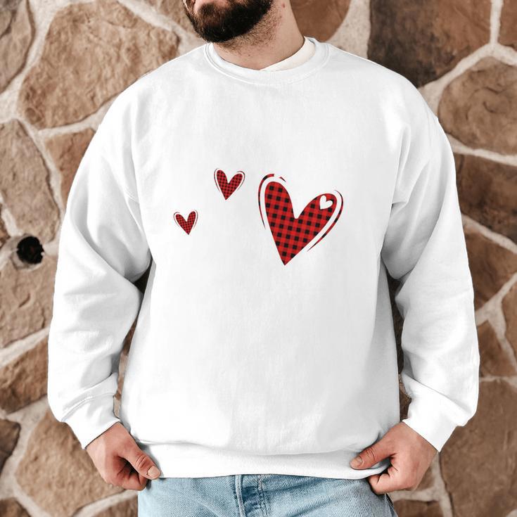 Kindergarten Has My Heart Buffalo Print Teacher Valentine Men Graphic Sweatshirt, novelty gifts, funny gifts