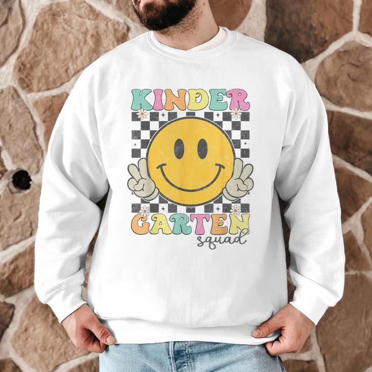 Kindergarten Squad Smile Face Teachers Kids Back To School Men Graphic Sweatshirt, novelty gifts, funny gifts Kindergarten Squad Smile Face Teachers Kids Back To School Men Graphic Sweatshirt, novelty gifts, funny gifts