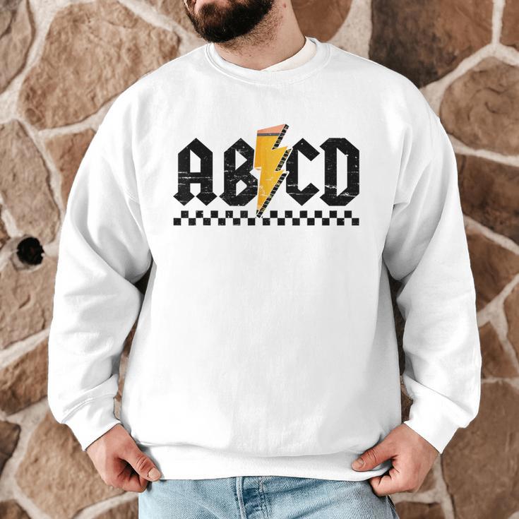 Lightning Pencil Rock'n Roll ABCD Teacher Back To School Kid Men Graphic Sweatshirt, novelty gifts, funny gifts Lightning Pencil Rock'n Roll ABCD Teacher Back To School Kid Men Graphic Sweatshirt, novelty gifts, funny gifts