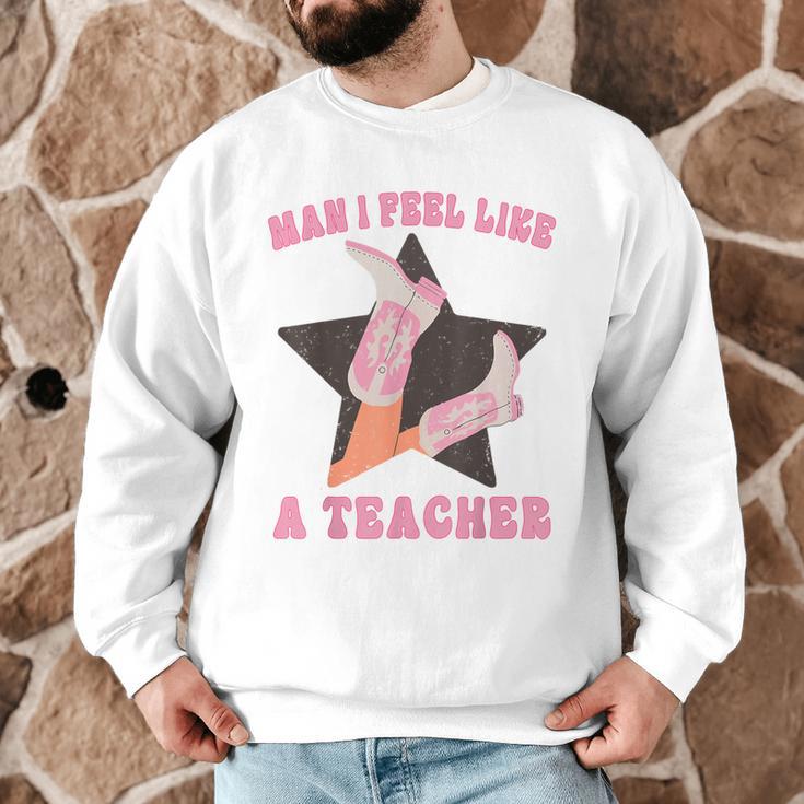 Man I Feel Like A Teacher Retro Western Country Cowgirl Men Graphic Sweatshirt, novelty gifts, funny gifts Man I Feel Like A Teacher Retro Western Country Cowgirl Men Graphic Sweatshirt, novelty gifts, funny gifts