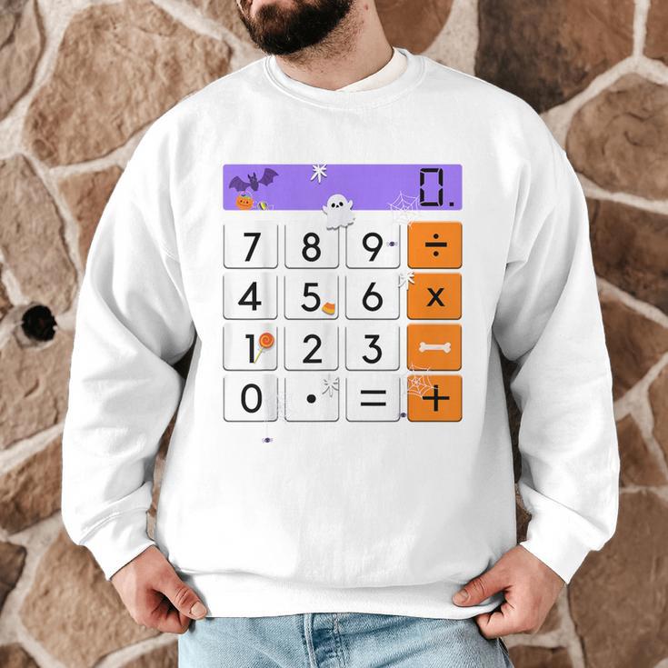 Math Teacher Halloween Costume Calculator Math Pun Men Graphic Sweatshirt, novelty gifts, funny gifts