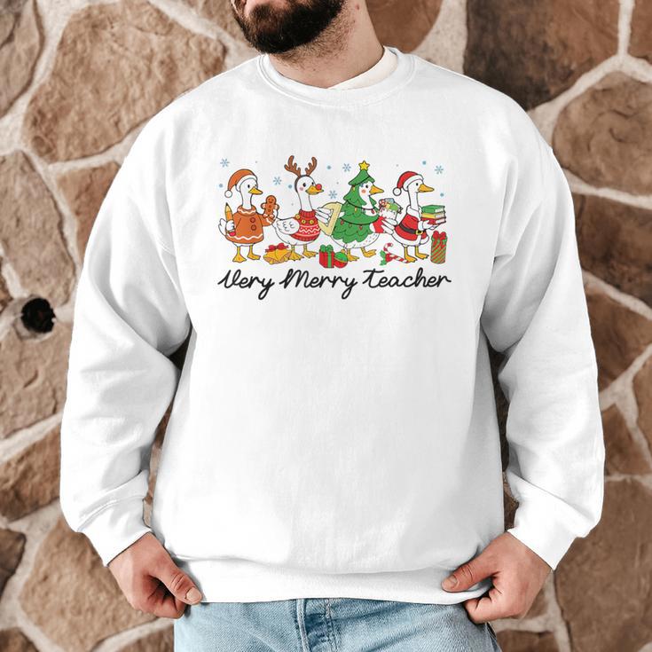 Very Merry Teacher Christmas Goose Silly Holiday Party Men Graphic Sweatshirt, novelty gifts, funny gifts Very Merry Teacher Christmas Goose Silly Holiday Party Men Graphic Sweatshirt, novelty gifts, funny gifts