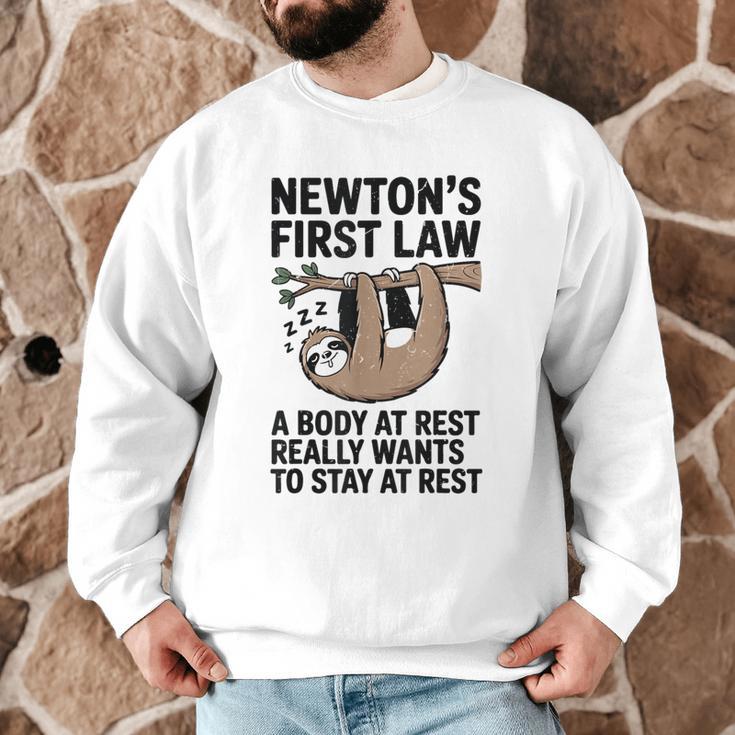 Newtons First Law Physics Jokes Science Teacher Men Graphic Sweatshirt, novelty gifts, funny gifts Newtons First Law Physics Jokes Science Teacher Men Graphic Sweatshirt, novelty gifts, funny gifts