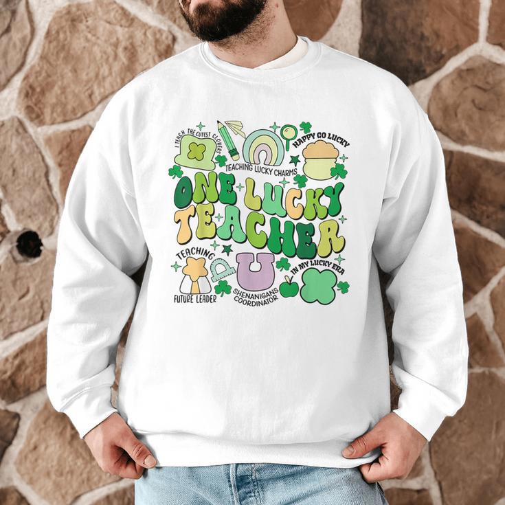 One Lucky Teacher St Patrick's Day Irish Teacher Lucky Era Men Graphic Sweatshirt, novelty gifts, funny gifts One Lucky Teacher St Patrick's Day Irish Teacher Lucky Era Men Graphic Sweatshirt, novelty gifts, funny gifts