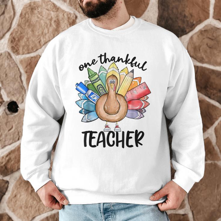 One Thankful Teacher Turkey Pencil Thanksgiving Teachers Men Graphic Sweatshirt, novelty gifts, funny gifts One Thankful Teacher Turkey Pencil Thanksgiving Teachers Men Graphic Sweatshirt, novelty gifts, funny gifts