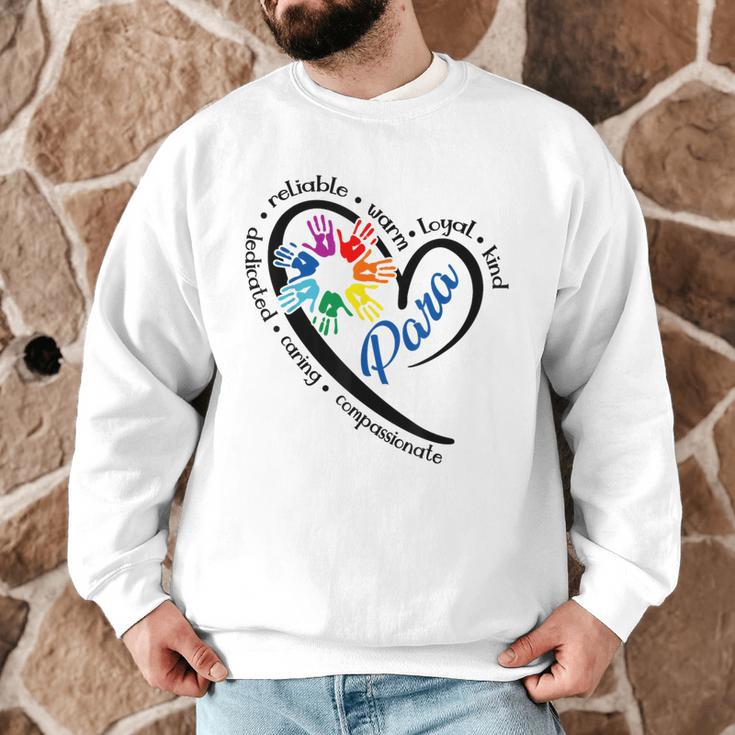 Para Heart Teacher Paraprofessional Paraeducator Men Women Men Graphic Sweatshirt, novelty gifts, funny gifts Para Heart Teacher Paraprofessional Paraeducator Men Women Men Graphic Sweatshirt, novelty gifts, funny gifts