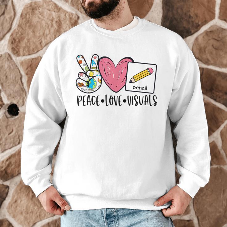 Peace Love Visuals Special Education Teacher Dream Team Men Graphic Sweatshirt, novelty gifts, funny gifts