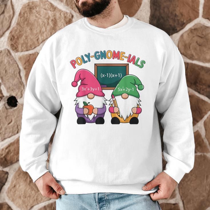 Poly-Gnome-Ials Algebra Teacher Calcul Teacher Men Graphic Sweatshirt, novelty gifts, funny gifts