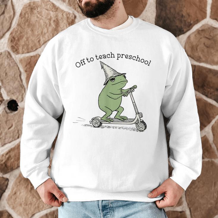 Pre K Grade Teacher Frog Back To School Preschool Men Graphic Sweatshirt, novelty gifts, funny gifts Pre K Grade Teacher Frog Back To School Preschool Men Graphic Sweatshirt, novelty gifts, funny gifts