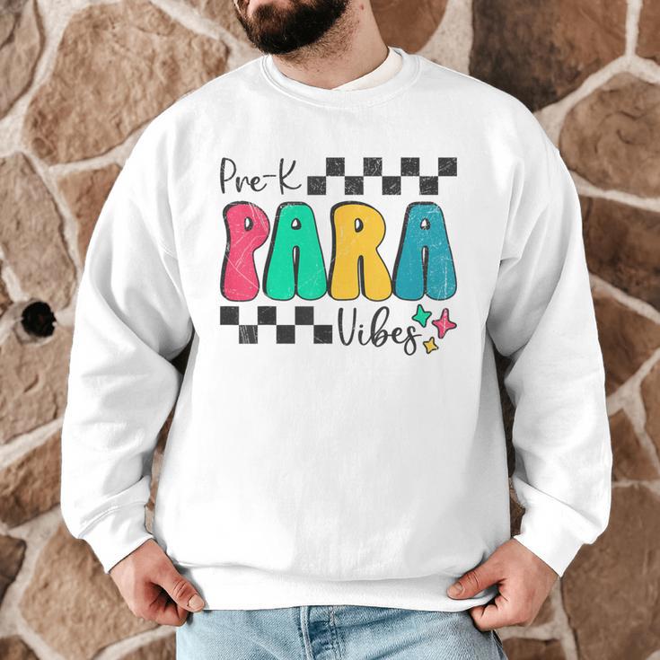 Pre-K Paraprofessional Teacher Back To School Vibes Men Graphic Sweatshirt, novelty gifts, funny gifts Pre-K Paraprofessional Teacher Back To School Vibes Men Graphic Sweatshirt, novelty gifts, funny gifts