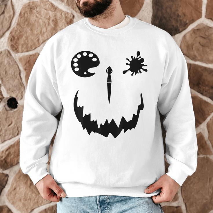 Pumpkin Artist Halloween Art Teacher Men Graphic Sweatshirt, novelty gifts, funny gifts