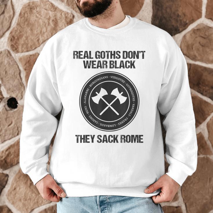Real Goths Sack Rome History Teacher Men Graphic Sweatshirt, novelty gifts, funny gifts