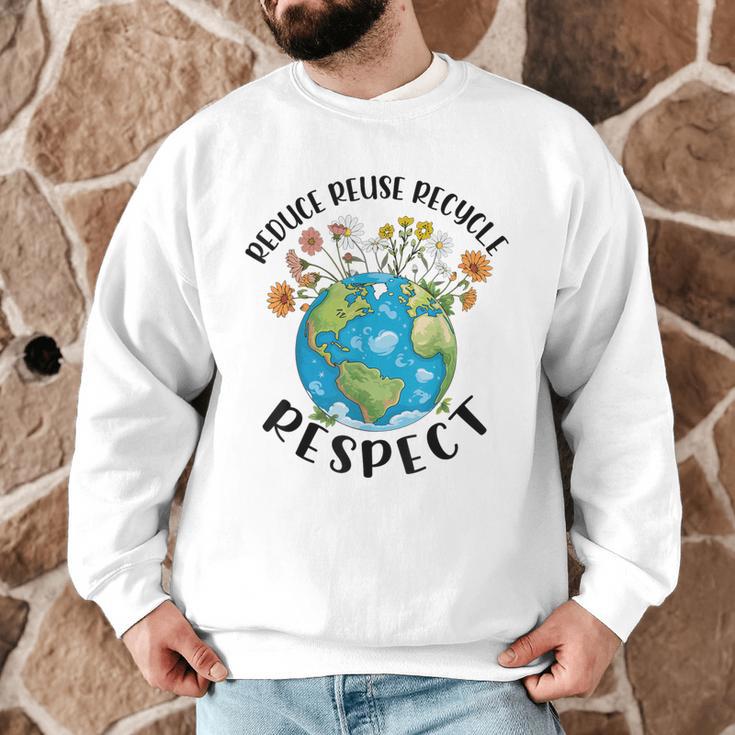 Reduce Reuse Recycle Respect Earth Day Teacher Girl Women Men Graphic Sweatshirt, novelty gifts, funny gifts Reduce Reuse Recycle Respect Earth Day Teacher Girl Women Men Graphic Sweatshirt, novelty gifts, funny gifts