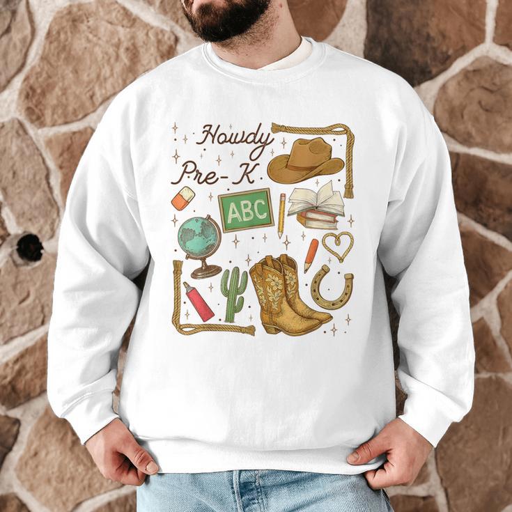 Retro Howdy Pre-K Back To School Western Teacher Men Graphic Sweatshirt, novelty gifts, funny gifts Retro Howdy Pre-K Back To School Western Teacher Men Graphic Sweatshirt, novelty gifts, funny gifts