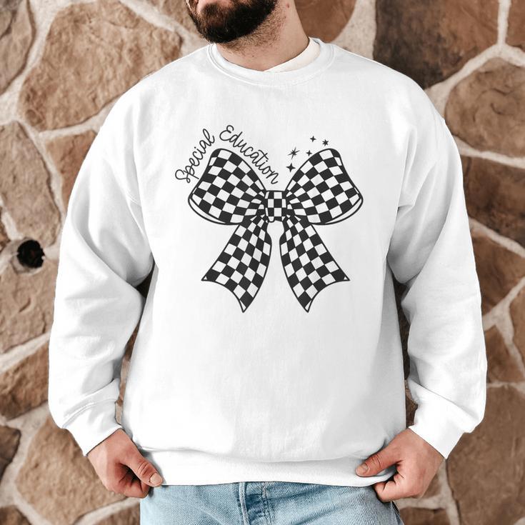 Retro Special Education Squad Coquette Bow SPED Teacher Men Graphic Sweatshirt, novelty gifts, funny gifts Retro Special Education Squad Coquette Bow SPED Teacher Men Graphic Sweatshirt, novelty gifts, funny gifts