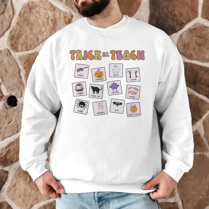 Retro Trick Or Treat Halloween Special Education Teacher Men Graphic Sweatshirt, novelty gifts, funny gifts Retro Trick Or Treat Halloween Special Education Teacher Men Graphic Sweatshirt, novelty gifts, funny gifts