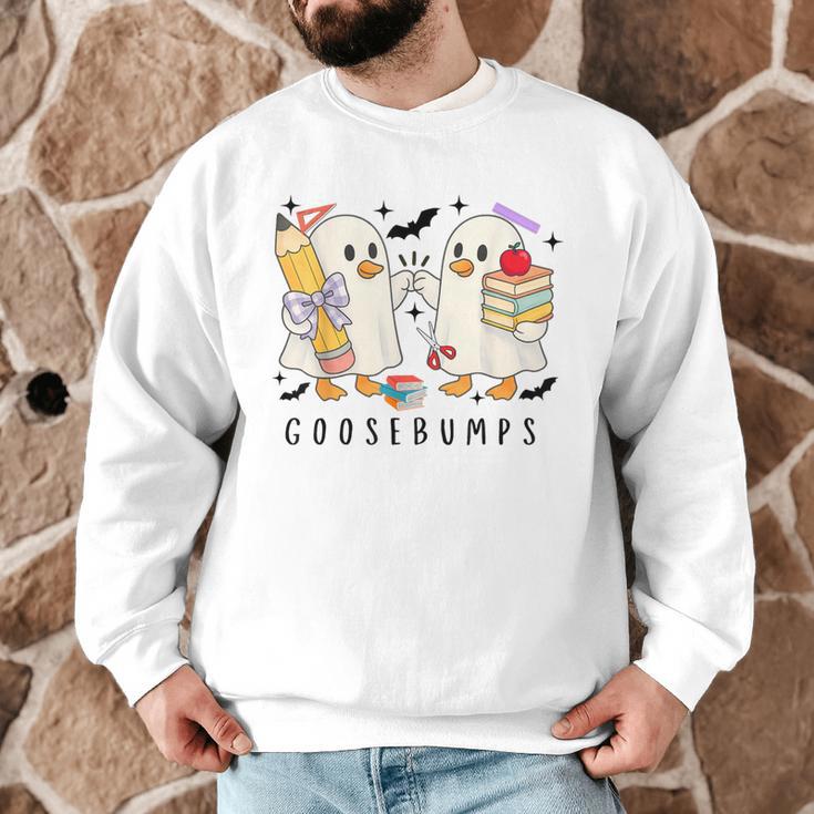 Silly Goose Spooky Teacher Halloween Cute Goosebumps Men Graphic Sweatshirt, novelty gifts, funny gifts Silly Goose Spooky Teacher Halloween Cute Goosebumps Men Graphic Sweatshirt, novelty gifts, funny gifts