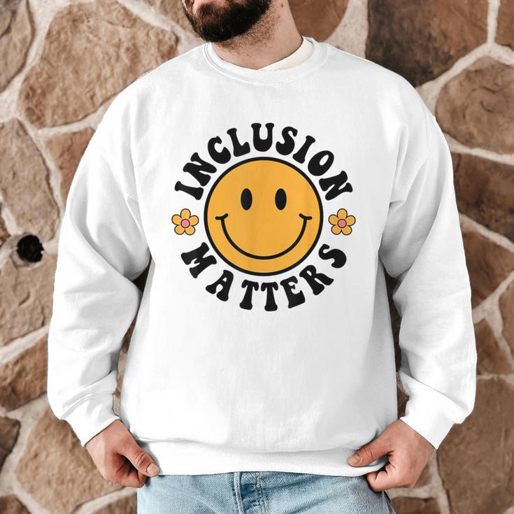 Special Education Teacher Autism Awareness Inclusion Matters Men Graphic Sweatshirt, novelty gifts, funny gifts