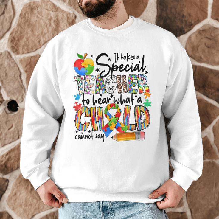 It Takes A Special Teacher To Hear What A Child Cannot Say Men Graphic Sweatshirt, novelty gifts, funny gifts It Takes A Special Teacher To Hear What A Child Cannot Say Men Graphic Sweatshirt, novelty gifts, funny gifts