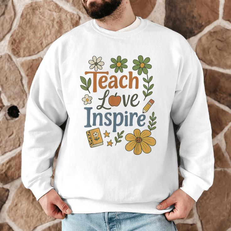 Teacher Inspire Love Men Graphic Sweatshirt, novelty gifts, funny gifts Teacher Inspire Love Men Graphic Sweatshirt, novelty gifts, funny gifts