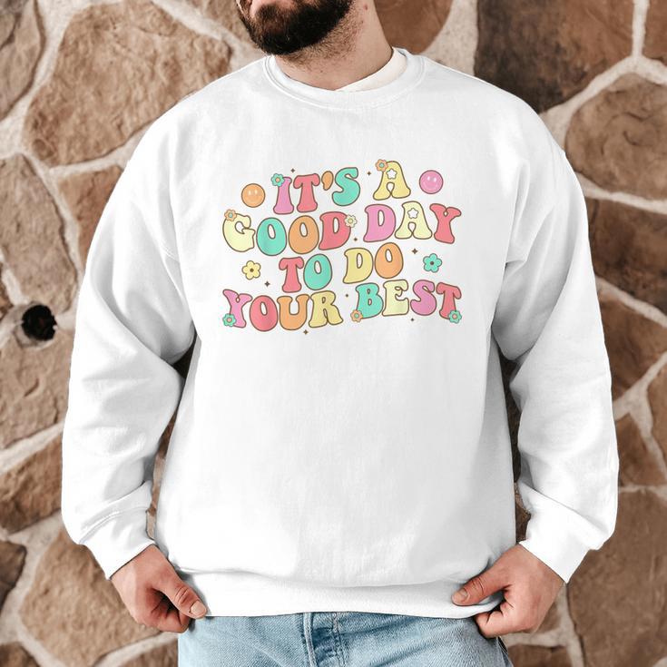 Teacher Testing Shirt It's A Good Day To Do Best Groovy Men Graphic Sweatshirt, novelty gifts, funny gifts
