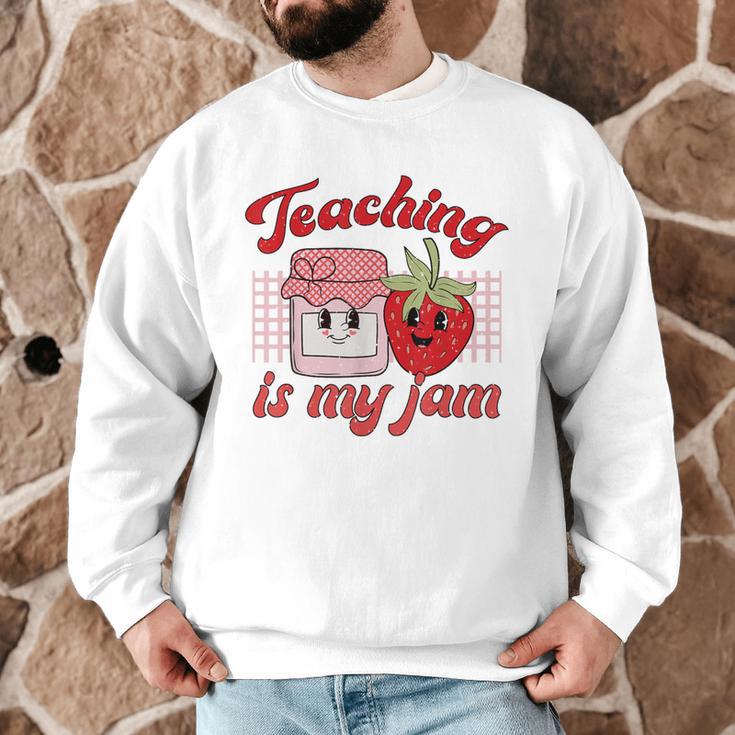 Teaching Is My Jam Cute Strawberry For Women Teachers Men Graphic Sweatshirt, novelty gifts, funny gifts Teaching Is My Jam Cute Strawberry For Women Teachers Men Graphic Sweatshirt, novelty gifts, funny gifts