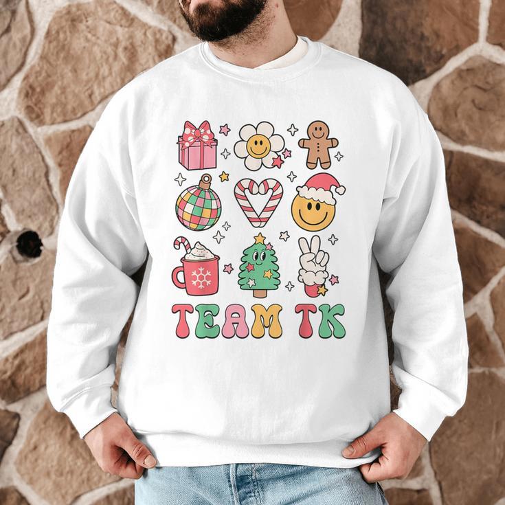 Team TK Teacher Christmas Groovy Smile Face Girl Boy Kid TK Men Graphic Sweatshirt, novelty gifts, funny gifts Team TK Teacher Christmas Groovy Smile Face Girl Boy Kid TK Men Graphic Sweatshirt, novelty gifts, funny gifts
