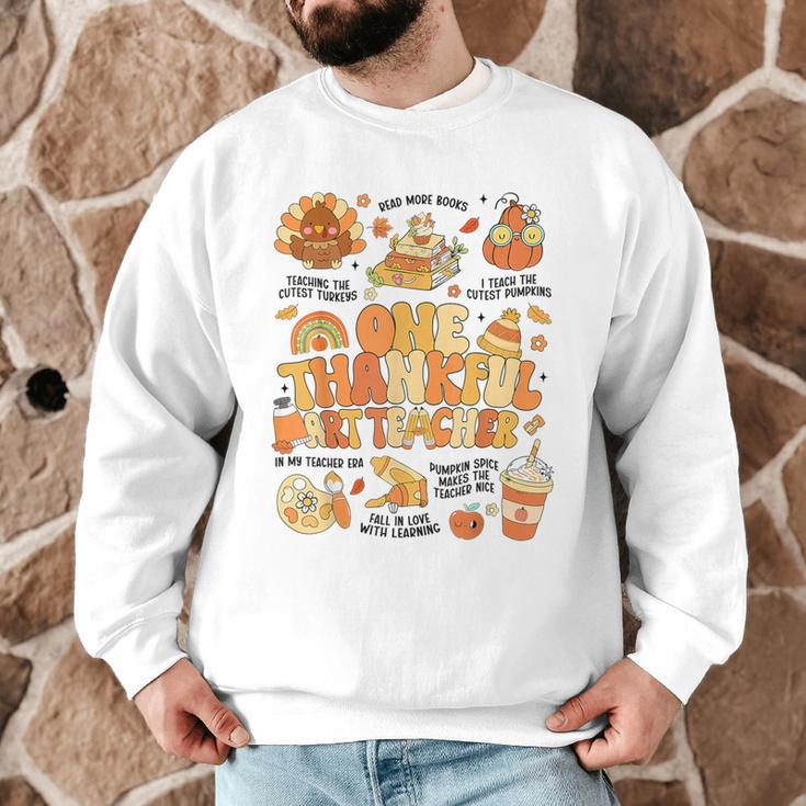 Thanksgiving One Thankful Art Teacher Fall Groovy Men Women Men Graphic Sweatshirt, novelty gifts, funny gifts Thanksgiving One Thankful Art Teacher Fall Groovy Men Women Men Graphic Sweatshirt, novelty gifts, funny gifts