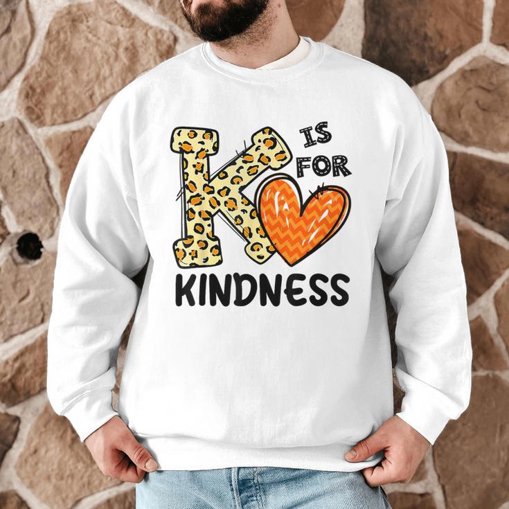 Unity Day K Is For Kindness Anti Bullying Orange Teacher Men Women Kids Men Graphic Sweatshirt, novelty gifts, funny gifts Unity Day K Is For Kindness Anti Bullying Orange Teacher Men Women Kids Men Graphic Sweatshirt, novelty gifts, funny gifts