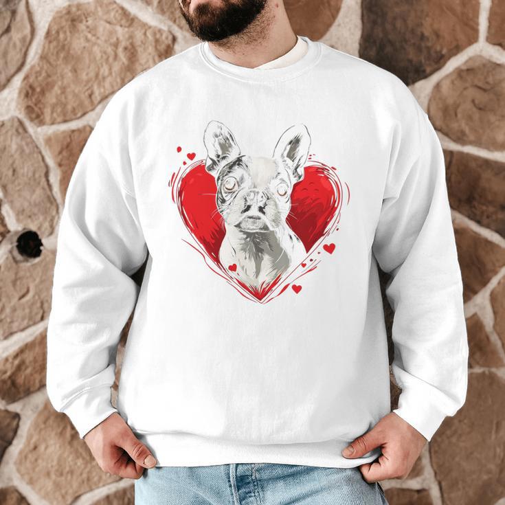 Valentine's Day Boston Terrier Dog Men Graphic Sweatshirt, novelty gifts, funny gifts