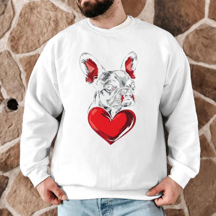 Valentine's Day Boston Terrier Dog Vector Men Graphic Sweatshirt, novelty gifts, funny gifts