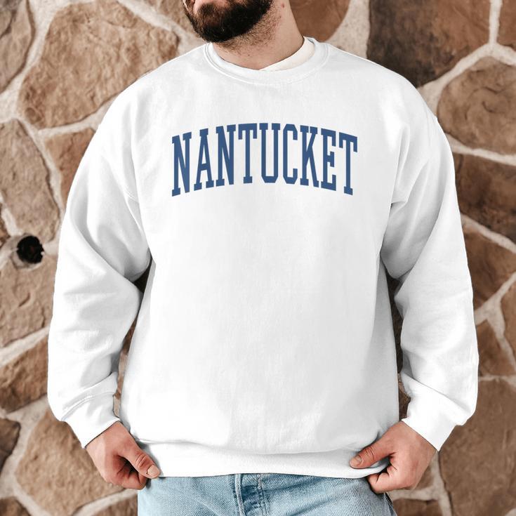 Varsity Grey Nantucket Men Graphic Sweatshirt, novelty gifts, funny gifts