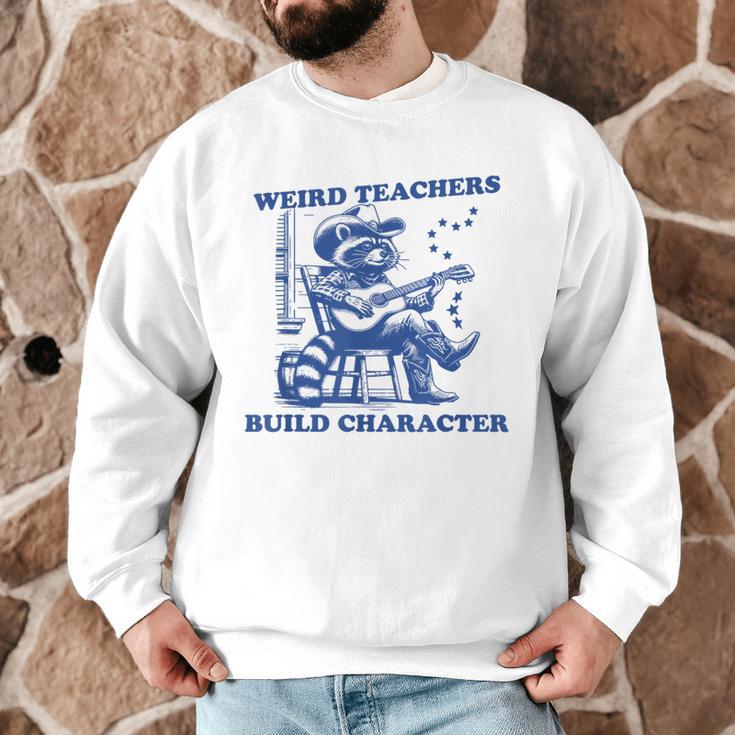 Weird Teachers Build Character Shirt Raccoon Teacher Men Graphic Sweatshirt, novelty gifts, funny gifts Weird Teachers Build Character Shirt Raccoon Teacher Men Graphic Sweatshirt, novelty gifts, funny gifts