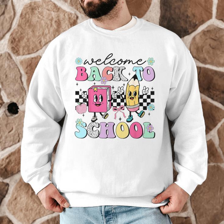 Welcome Back To School 2024 Teachers Students First Day Men Graphic Sweatshirt, novelty gifts, funny gifts Welcome Back To School 2024 Teachers Students First Day Men Graphic Sweatshirt, novelty gifts, funny gifts