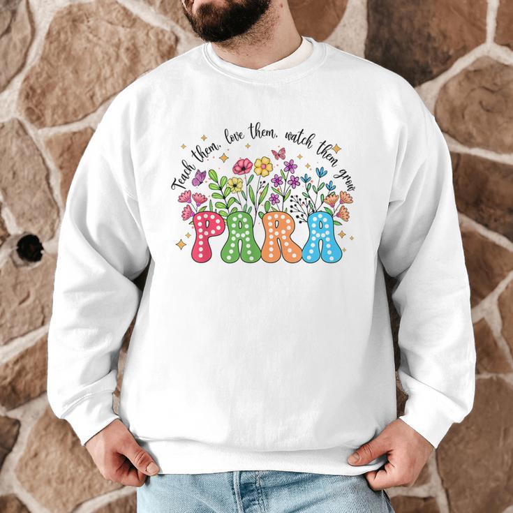 Wildflower Para Floral Paraprofessional Paraeducator Teacher Men Graphic Sweatshirt, novelty gifts, funny gifts Wildflower Para Floral Paraprofessional Paraeducator Teacher Men Graphic Sweatshirt, novelty gifts, funny gifts