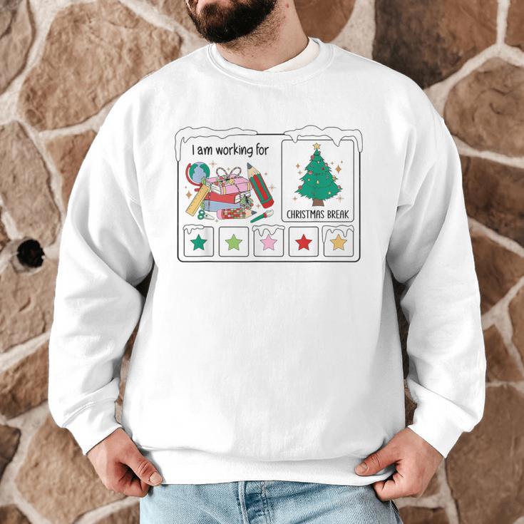 I Am Working For Christmas Break Special Education Teacher Men Graphic Sweatshirt, novelty gifts, funny gifts