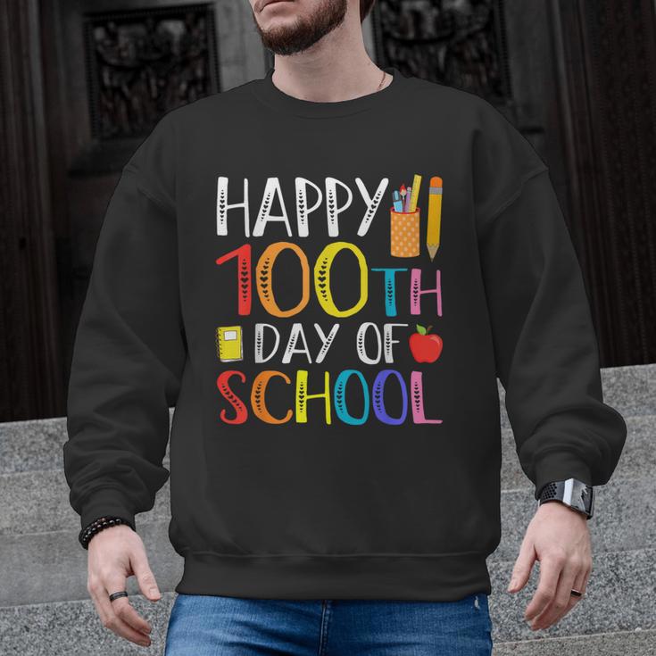 100 Days Of School Teacher And Student Men Graphic Sweatshirt