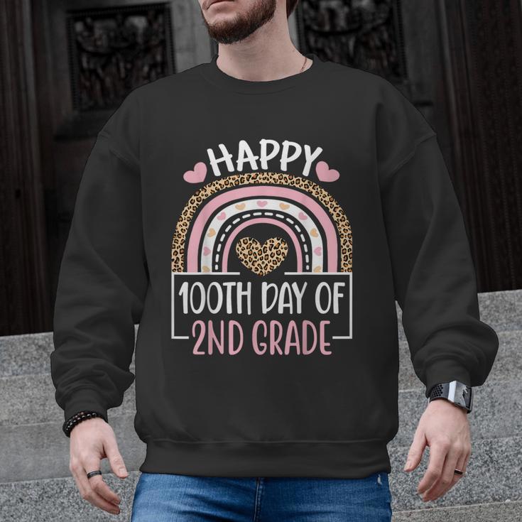 100th Day Of 2nd Grade 100 Days Of School Teacher Men Graphic Sweatshirt