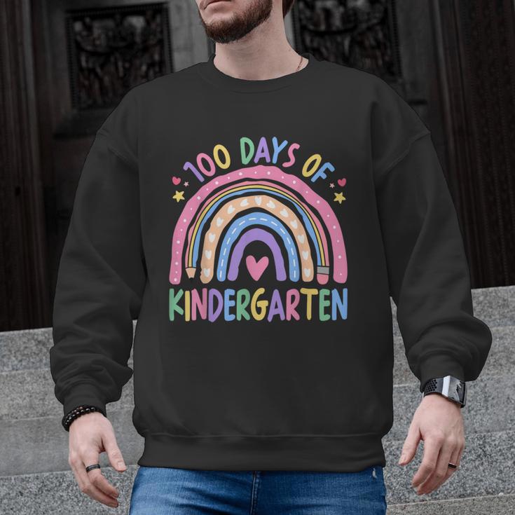 100th Day Of Kindergarten Teacher Kids 100 Days Smarter Men Graphic Sweatshirt