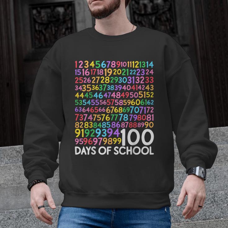 100th Day Of School Teacher Kids 100 Days Math Numbers Men Graphic Sweatshirt