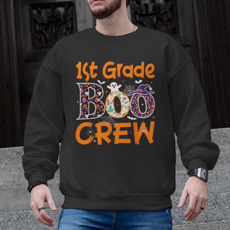 1st Grade Boo Crew First Grade Halloween Teacher Men Graphic Sweatshirt