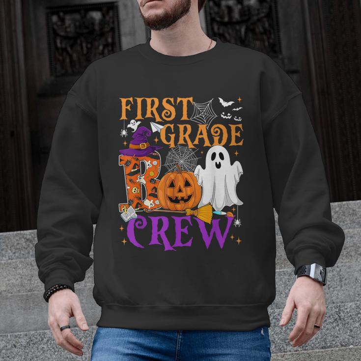 1st Grade Boo Crew Teacher Student Halloween Costume Men Graphic Sweatshirt