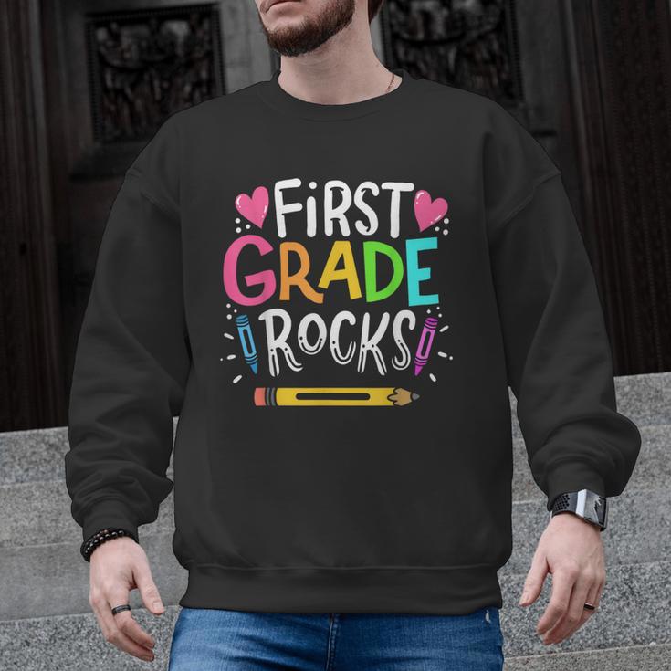 1st Grade Teacher Men Graphic Sweatshirt