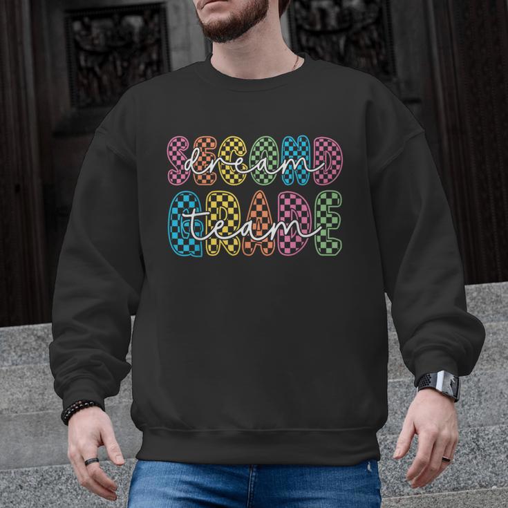 2nd Second Grade Dream Team Teacher First Day Back To School Men Graphic Sweatshirt