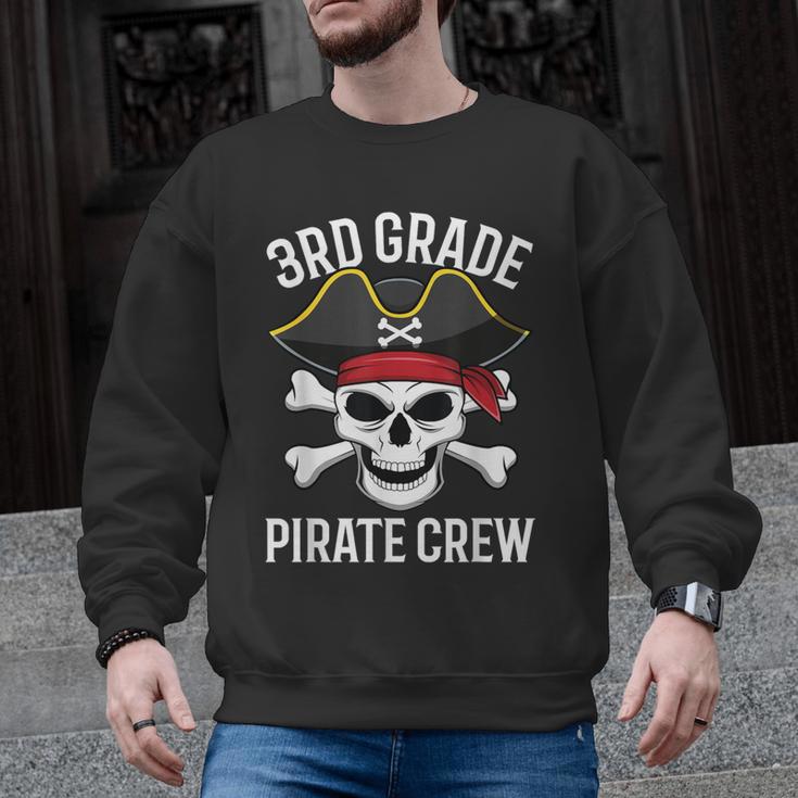 3rd Grade Pirate Crew Halloween Costume Student Teacher Men Graphic Sweatshirt