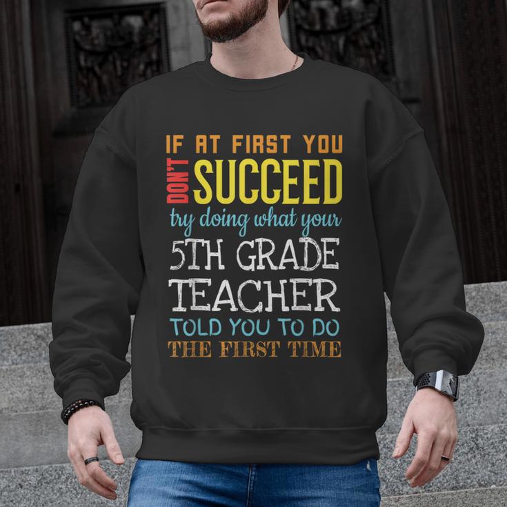 5th Grade Teacher Appreciation Men Graphic Sweatshirt