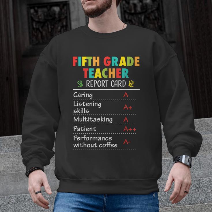 5th Grade Teacher Report Card Appreciation Men Women Men Graphic Sweatshirt