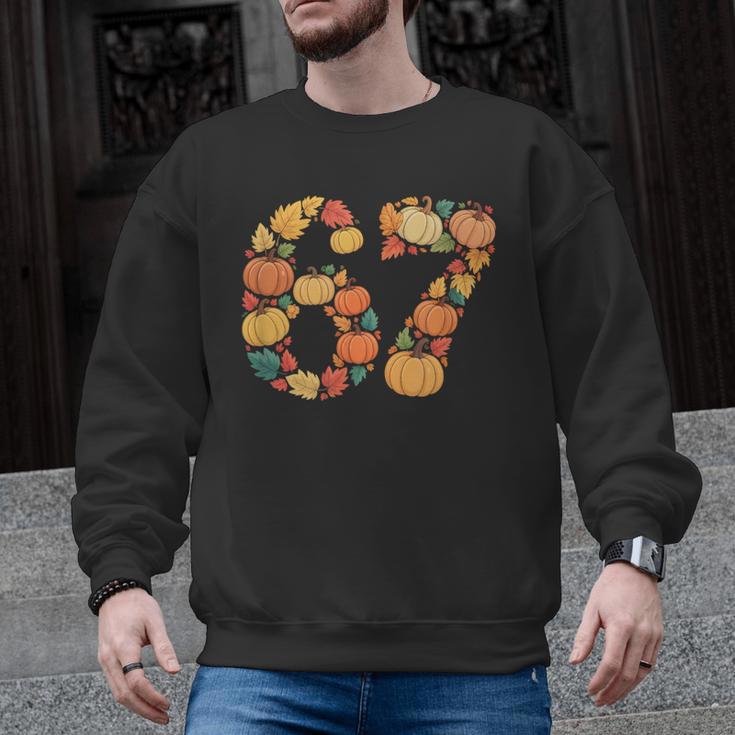 67 6 7 Fall Leaves For Teachers 67 Teacher Men Graphic Sweatshirt