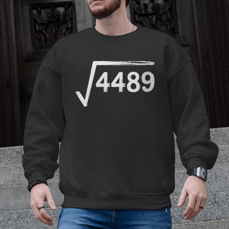 67 Meme Math Teacher Square Root 4489 Men Graphic Sweatshirt