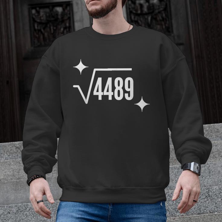 67 Meme Square Root 4489 Slang Math Teacher Men Women Men Graphic Sweatshirt